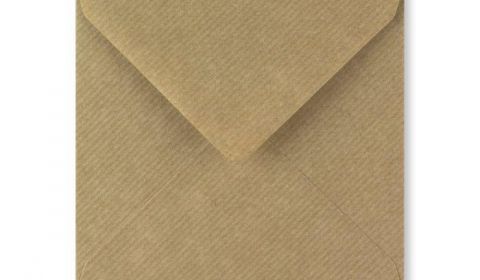 1,000 Wholesale Square Ribbed Kraft Envelopes (155mm x 155mm)