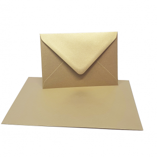 C6 Gold Sirio Pearl Envelopes 125gsm