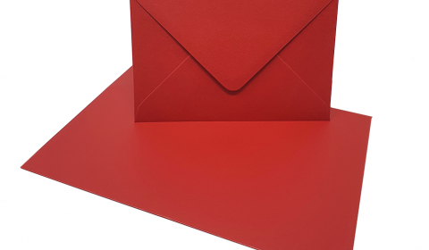 C6 Red Fever Sirio Pearl Envelopes 125gsm