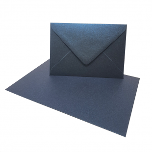 C6 Shiny Blue Sirio Pearl Envelopes 125gsm