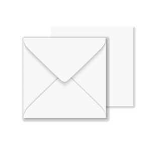 Essentials White Square Envelope- 155mm x 155mm