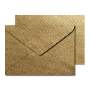 B6 Ribbed Kraft Envelopes (125mm x 175mm)
