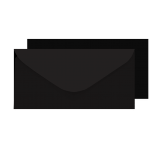 DL Black Envelopes 100gsm (110mm x 220mm)