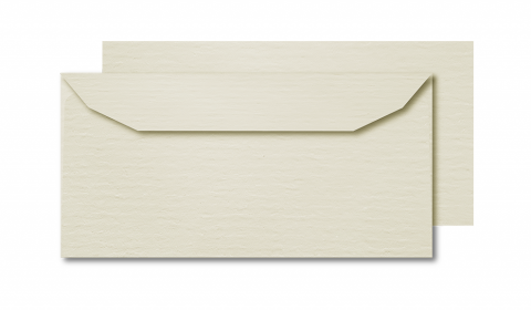 White Shakespeare Laid DL Envelopes (110mmx220mm)