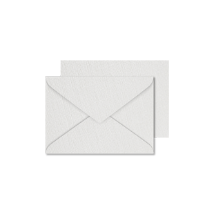 C6 White Linen Envelopes- 120gsm