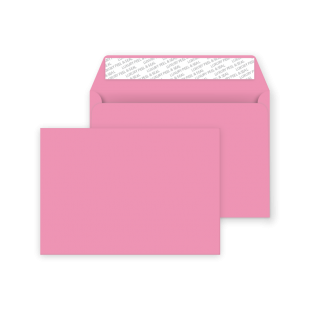 C6 Peel and Seal Envelope - Flamingo Pink