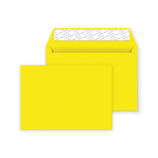 C6 Peel and Seal Envelope - Banana Yellow