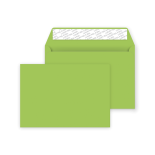 C6 Peel and Seal Envelope - Lime Green