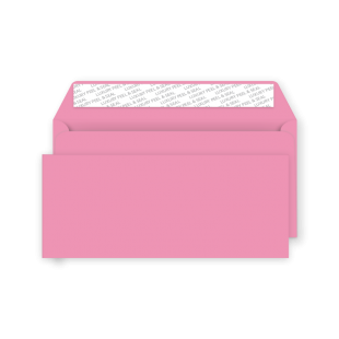 DL+ Peel and Seal Envelope - Flamingo Pink