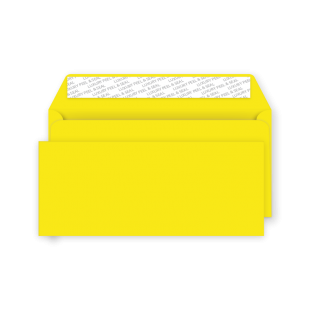 DL Peel and Seal Envelope - Banana Yellow