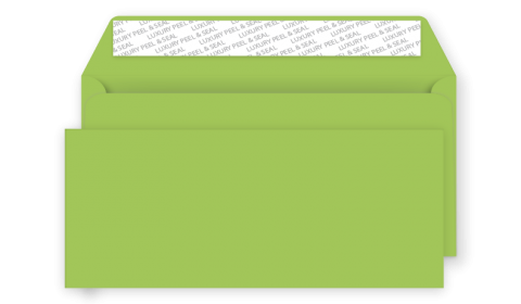 DL Peel and Seal Envelope - Lime Green