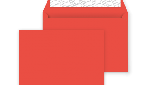 C5 Peel and Seal Envelopes - Pillar Box Red
