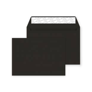 C5 Peel and Seal Envelopes - Jet Black