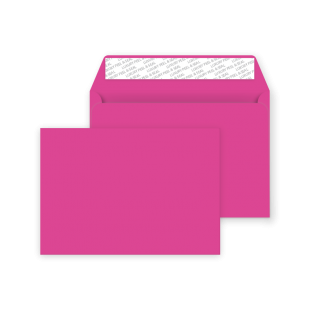 C5 Peel and Seal Envelopes - Shocking Pink
