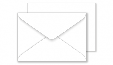 C6 White Envelopes 130gsm (114mm x 162mm)