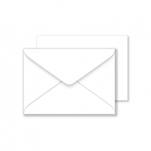 C6 White Envelopes 130gsm (114mm x 162mm)