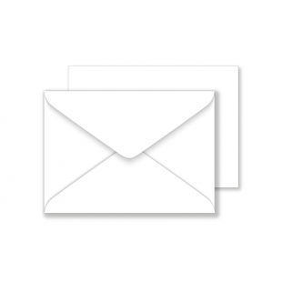 C6 White Linen Envelopes- 120gsm