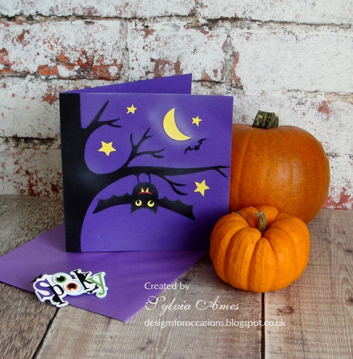 Halloween Card Purple