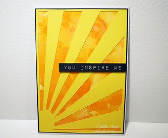 You Inspire Me Card Tutorial
