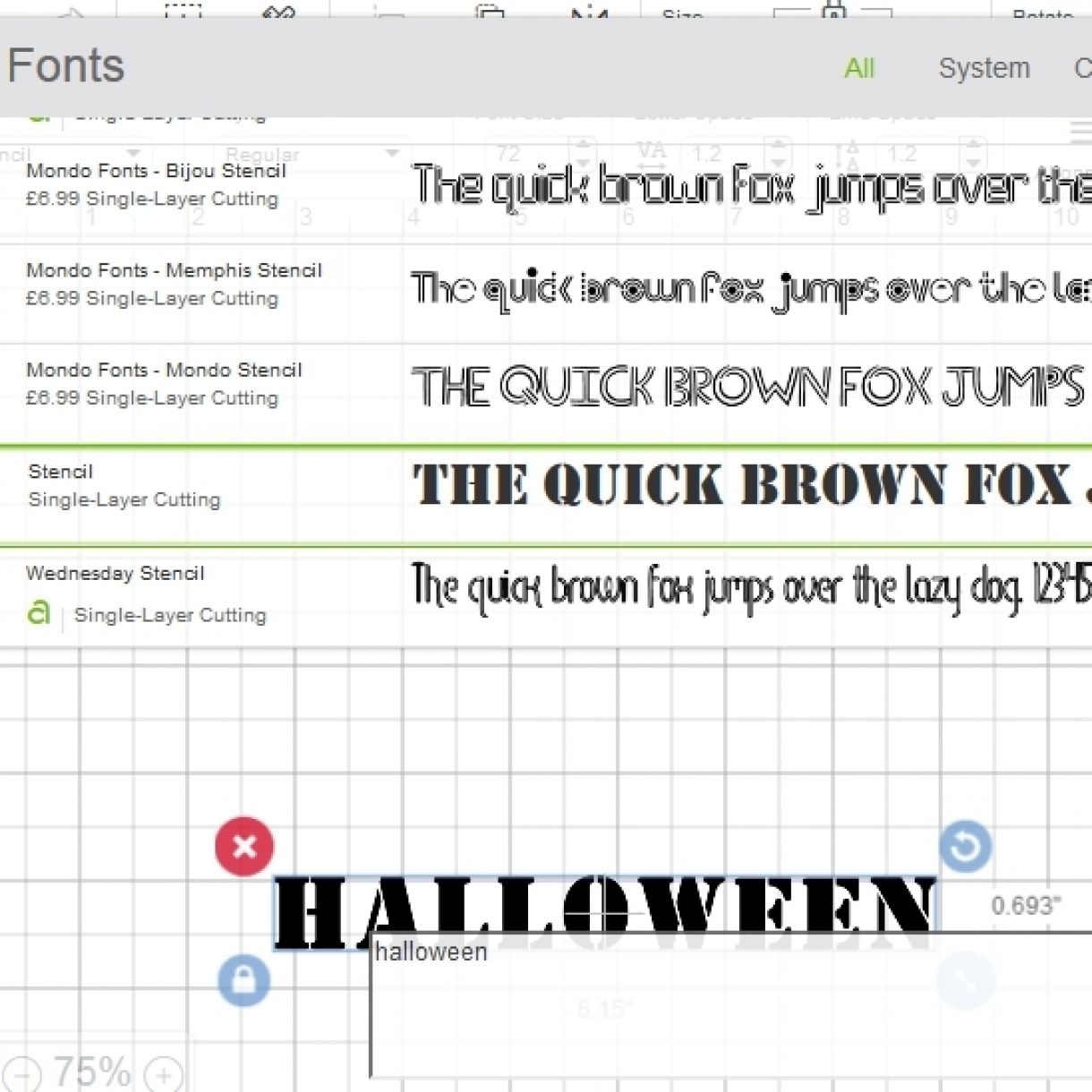 1 Font Screenshot 2017 10 15 Cricut Design Space Font