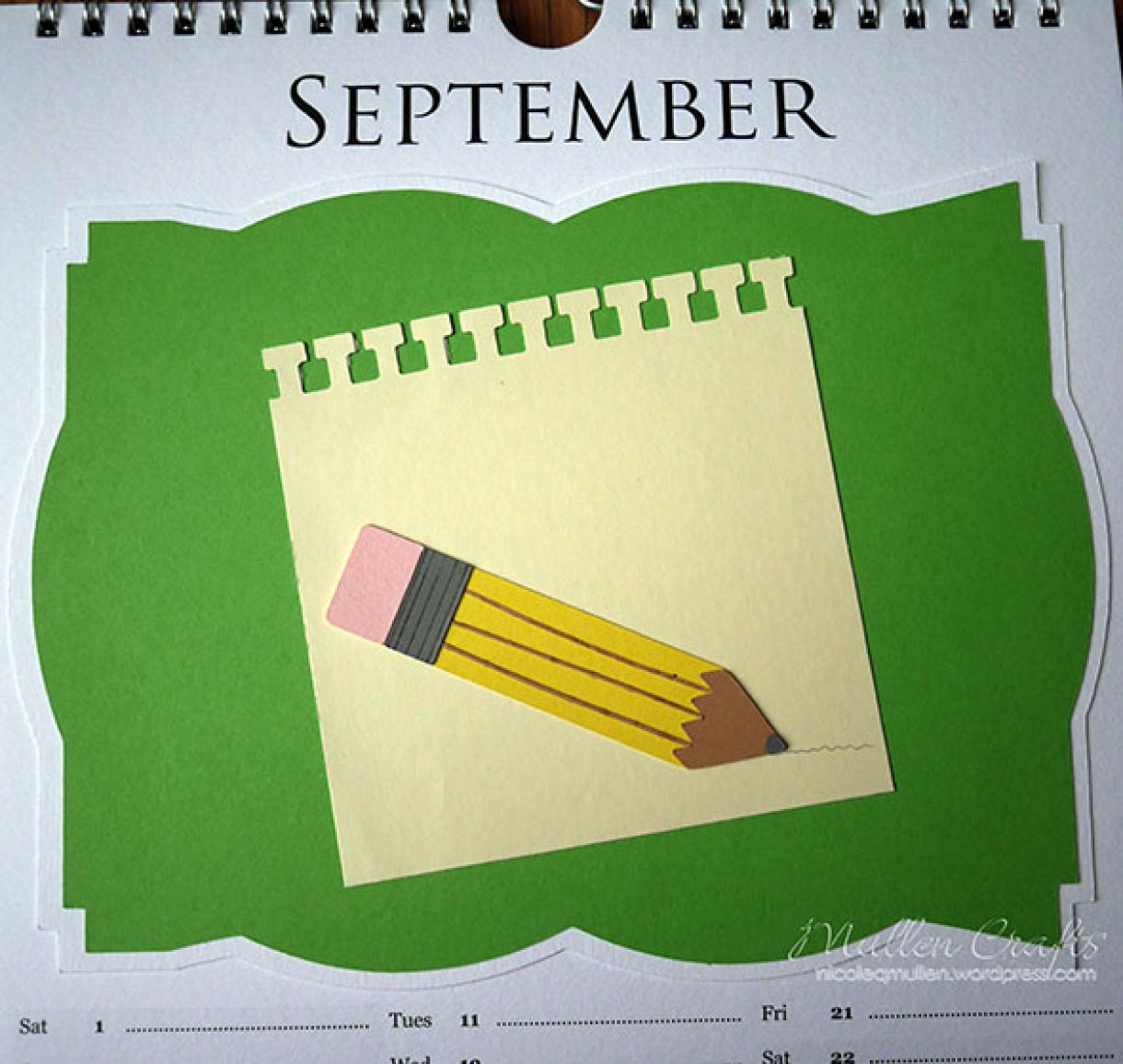 Nicole 2018 Calendar September2