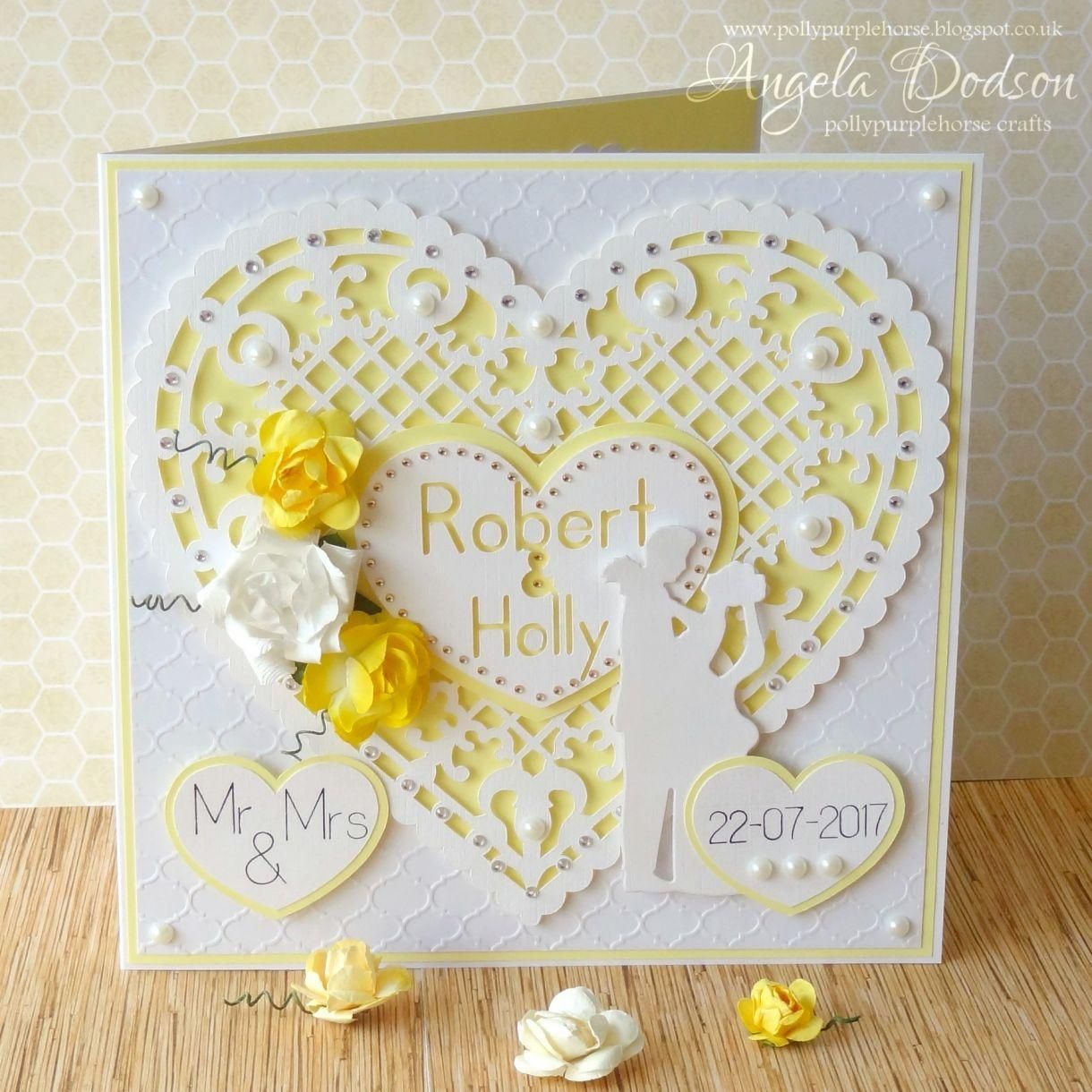 A Papercut Heart Wedding Card