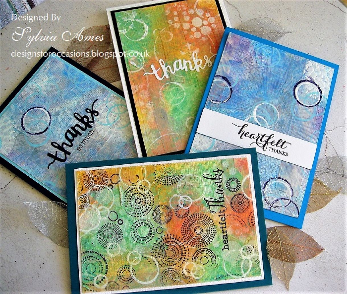 Distress Paints Thank You Cards 20