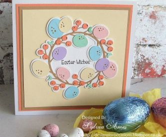 Easter Egg Wreath Card