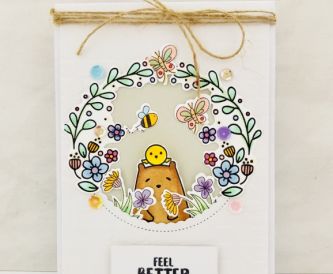 Circle Window Get Well Soon Card