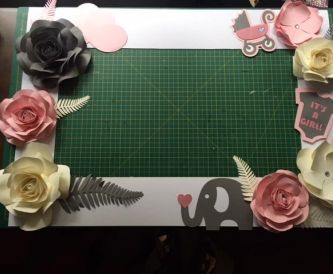 Creating a selfie frame for a Baby Shower