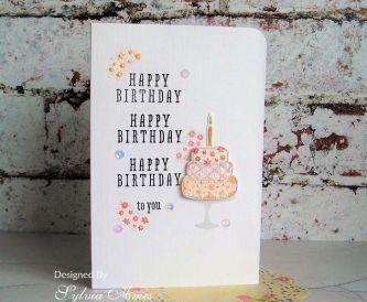How To Make A Clean And Simple Cake Die Cut Card