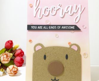 How to  Make a Sweet Bear Hooray Card