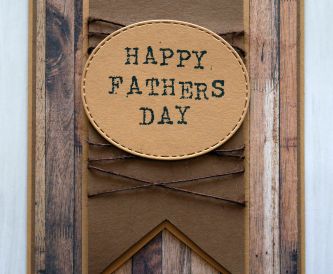 How To Make A Rustic Fathers Day Card
