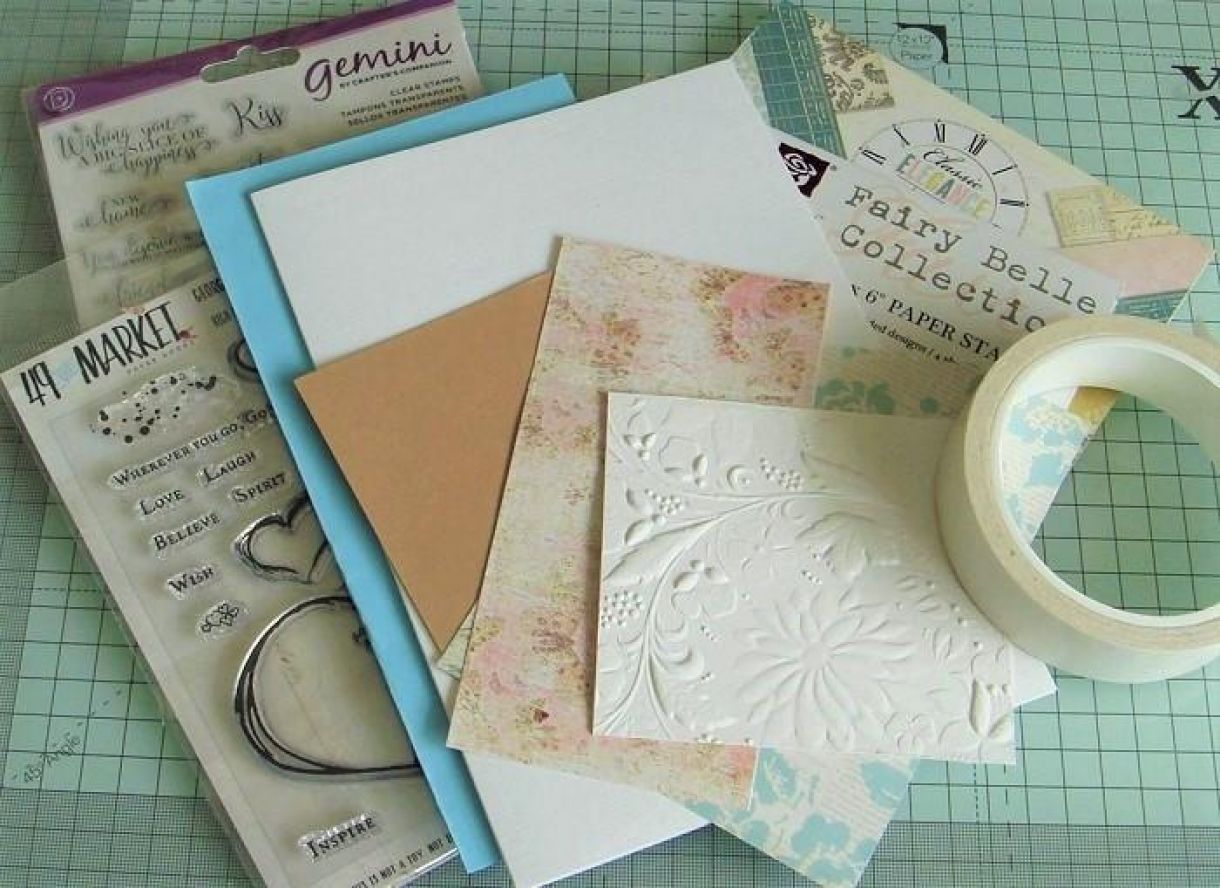 Birthday Card Using Pretty Papers And Stamping