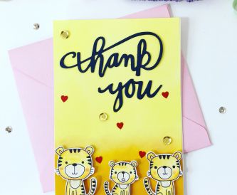 How To Make A Cute Cubs Thank You Card