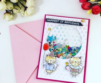 How To Make A Birthday Shaker Card