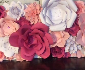 How To Create A Table Top Paper Flower Wall