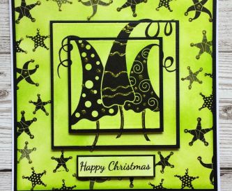 Happy Christmas using Woodware Stamps