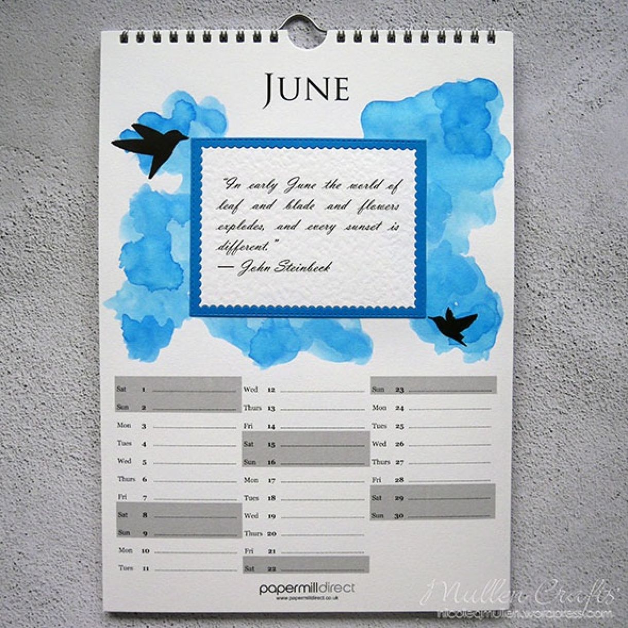 Nicole Calendar Page June 1