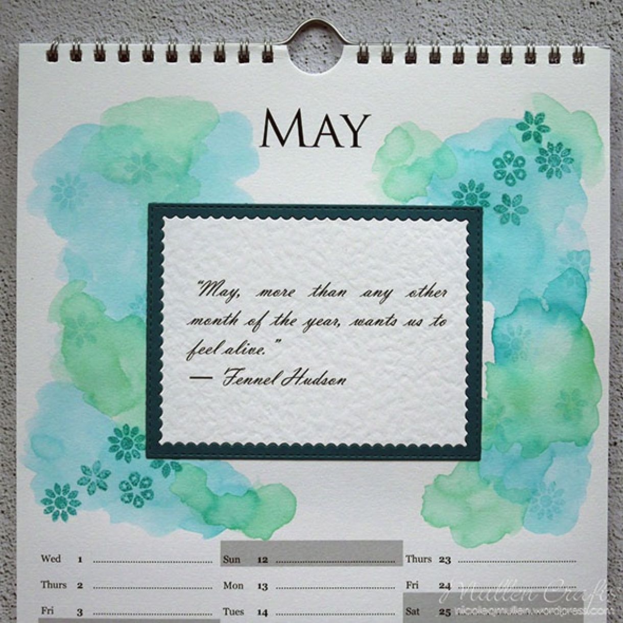 Nicole Calendar Page May 2