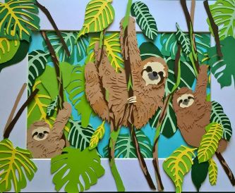 Guidance On How To Make Your Own Papercut Cute Sloth