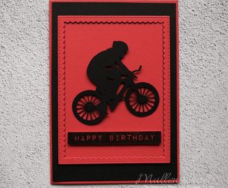 Cycling On Happy Birthday Card