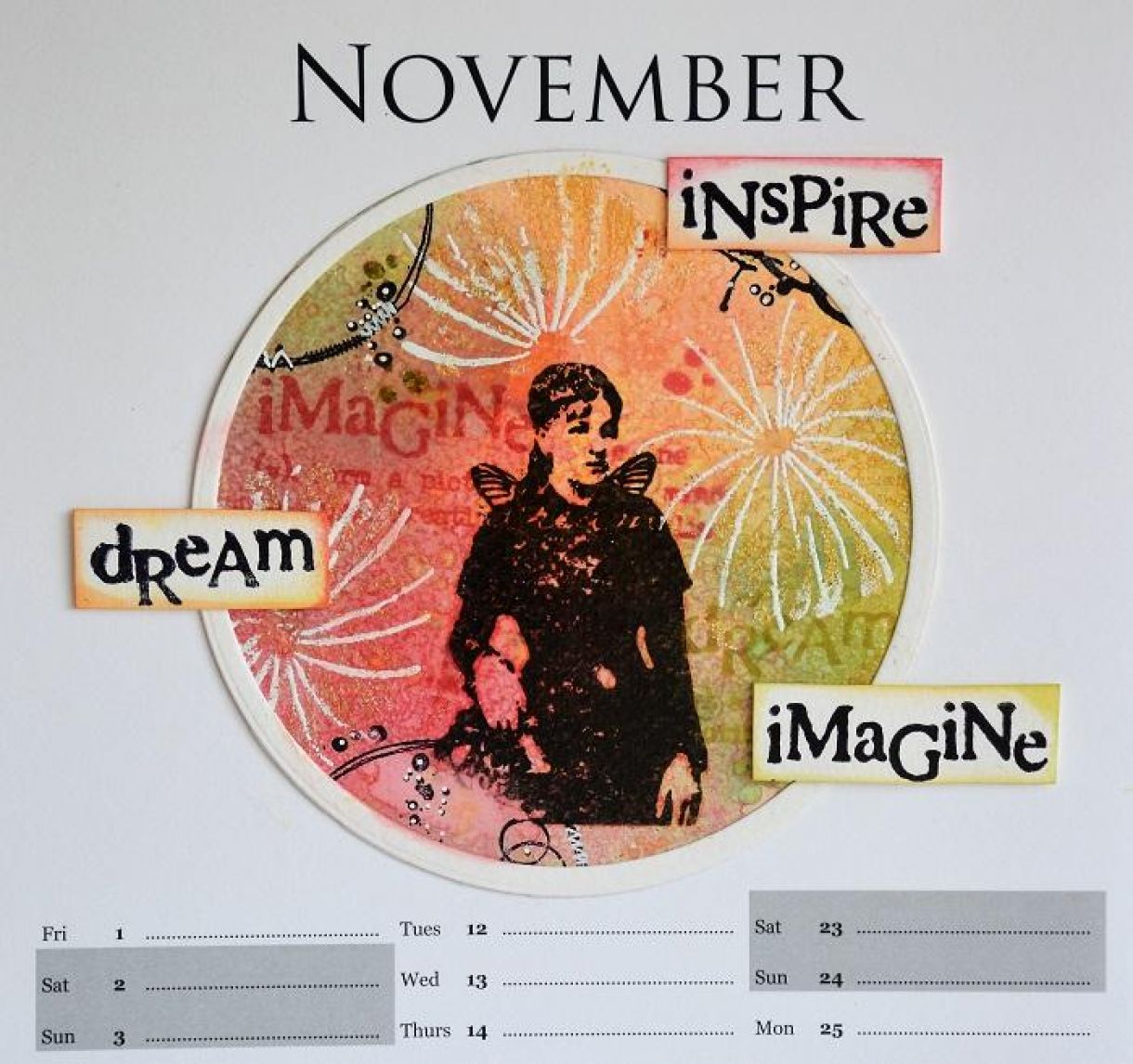 November Calendar Page Sylv3