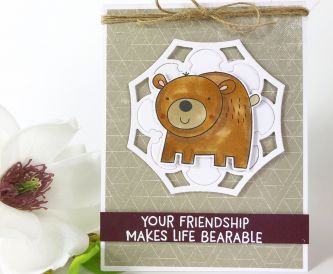 A Sweet Friendship Bear Card