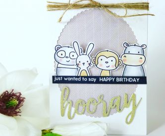Hooray Happy Birthday Window Card