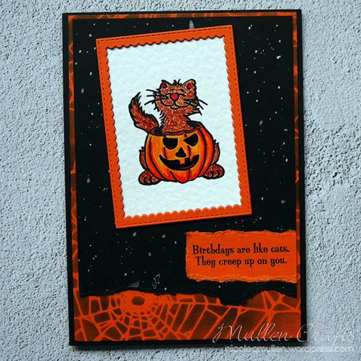 Nicole Halloween Birthday Card 1 Small