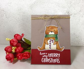 A Merry Christmas Bear Card