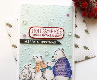 Holiday Hugs Christmas Card