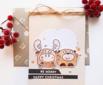 A Cute Critter Christmas Card