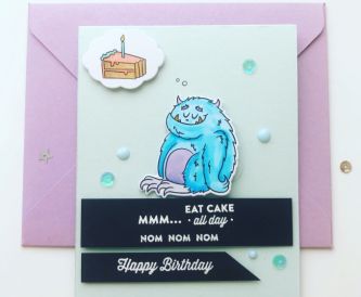 Mmm......Cake- Happy Birthday Card